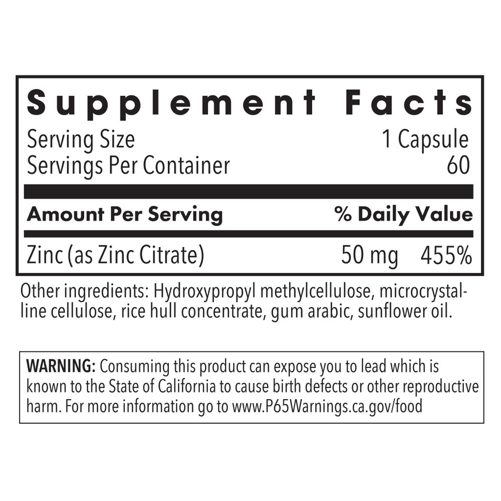 Zinc Citrate 50 mg