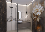 Панель ПВХ фотопечать 3D Panda Шампань 2700х250 мм