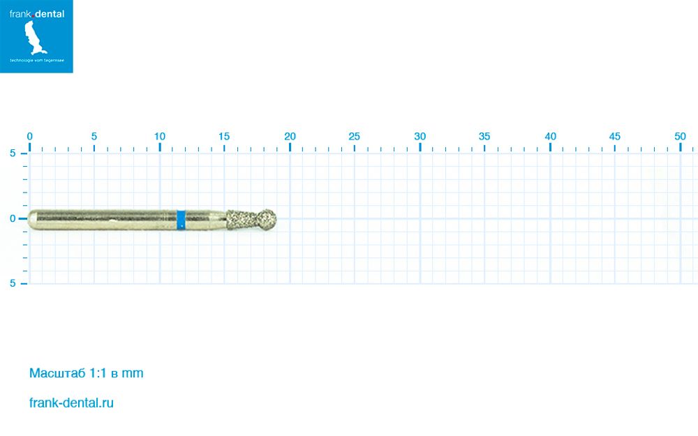 Бор алмазный стандартный Frank Dental типа FG - D.802.016.FG