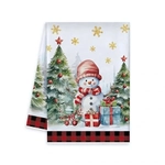 Полотенце кухонное «Wishes - Снеговик» 40*57 см, микрофибра 200 гр/м2