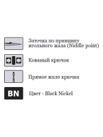 Крючки для рыбалки Saikyo двойные Long Shank KH-11040 BN
