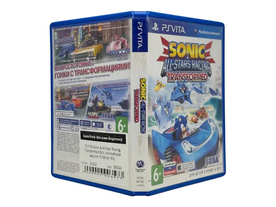 PS VITA Sonic &amp; All-Star Racing Transformed (Б/У, Английская версия, PCSB-00190)