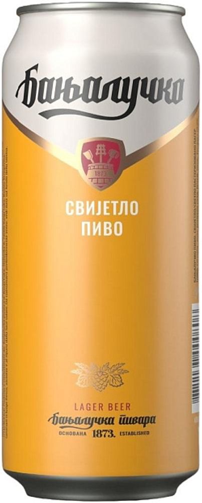 Пиво Баньалучко фильтр свет 0,5 Ж/Б 4,6% Босния и Герцеговина Пиво Баньалучко фильтр свет 0,5 Ж/Б 4,6% Босния и Герцеговина