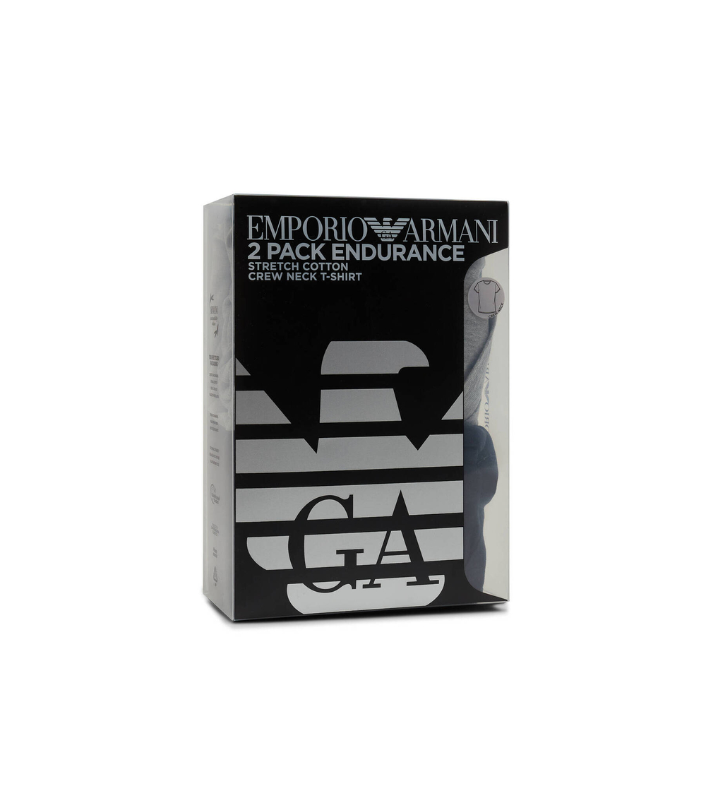 Футболка 2шт. Emporio Armani - серый(111267 3F720)