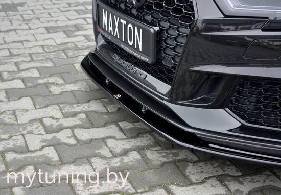 Сплиттер бампера переднего для AUDI RS3 8V Sportback (17-...)