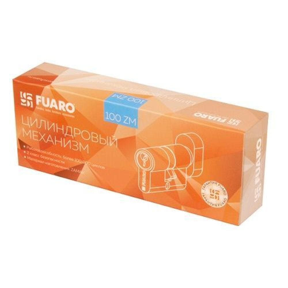 Цилиндровый механизм с вертушкой FUARO 100 ZM 70 (30+10+30) CP хром 5 кл. /37069/