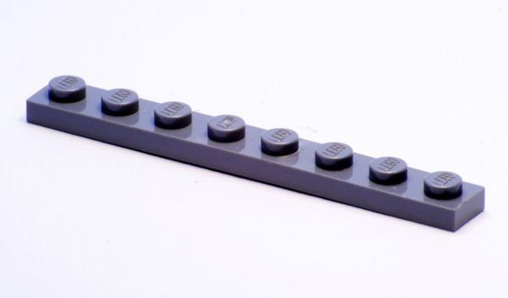 Lego Плитка 1x8 (серый) 4210998