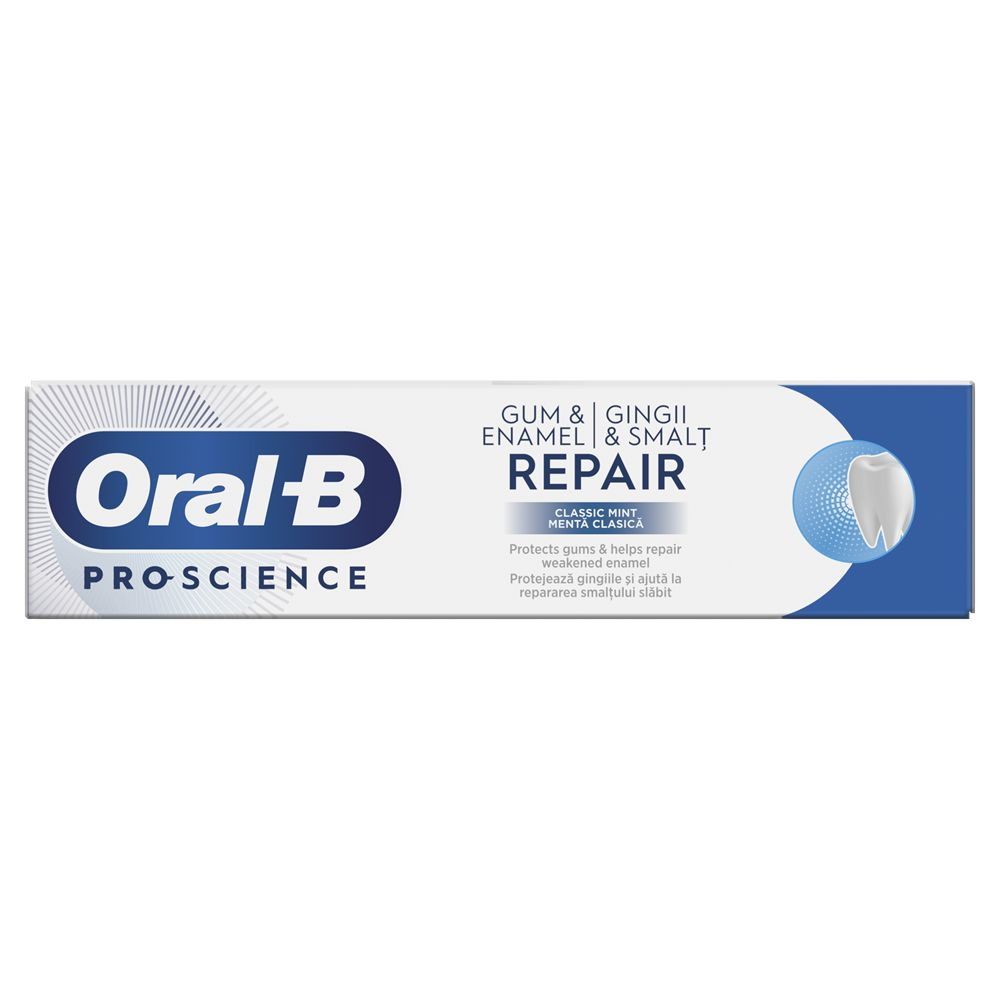 Зубная паста для укрепления эмали и защиты десен, Gum & Enamel Repair classic mint классическая мята 75 мл (Германия)