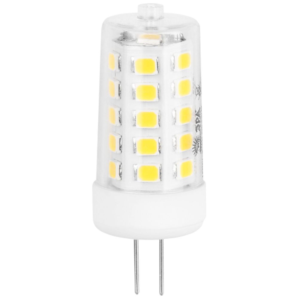 Лампа светодиодная ЭРА GREEN LINE LED G4-JC-5W-830-12V GL 5Вт капсула 12В теплый белый свет G4 | Лампы cветодиодные Капсульные (G4, G9)