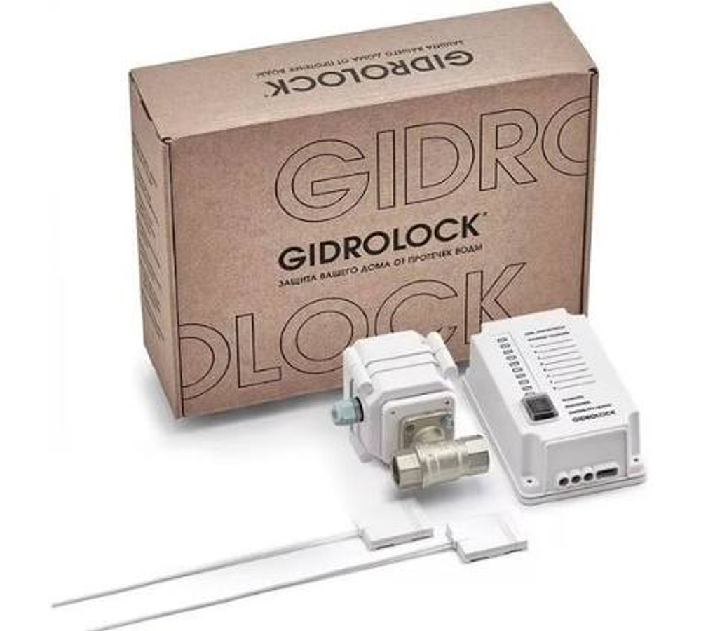 Сист.контр.протечки G-Lock  1/2" COTTAGE PLUS Gidrolock (Датч-2шт,Блок упр-1шт,Краны-1шт)