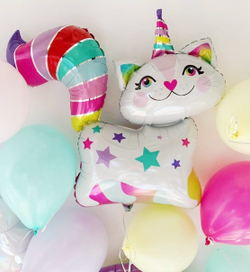 Котенок-единорог радужный / Rainbow unicorn kitten, Г033
