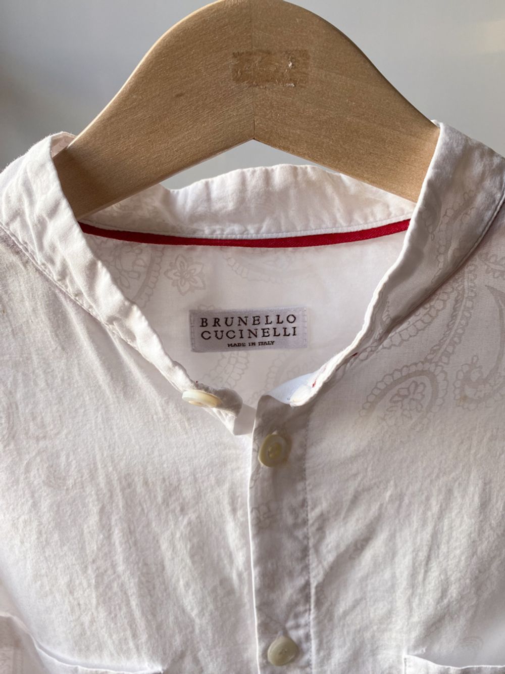 Хлопковая рубашка Brunello Cucinelli, 140