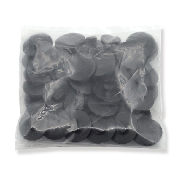 Пуговицы на ножке 28L=18 мм, (Black (черный)), 48 шт, S090170