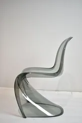 Стул Panton прозрачный дымчатый