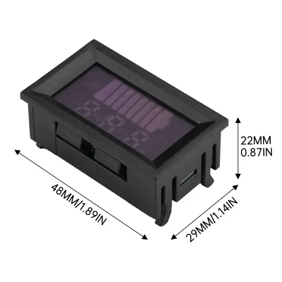 Индикатор заряда аккумулятора 12-72V водонепроницаемый красный