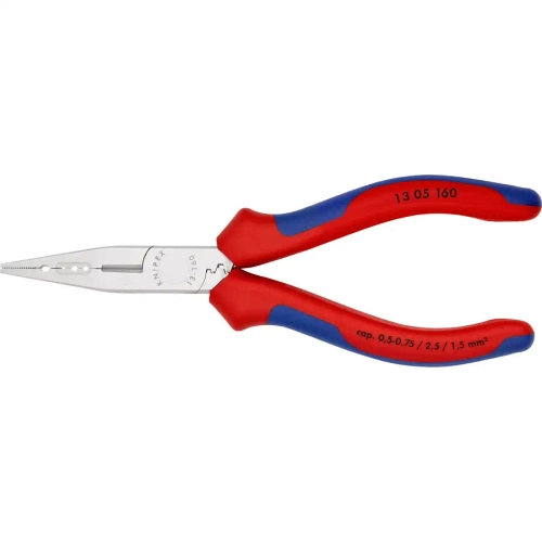 Плоскогубцы для монтажа проводов хромированные 160 мм Knipex 13 05 160