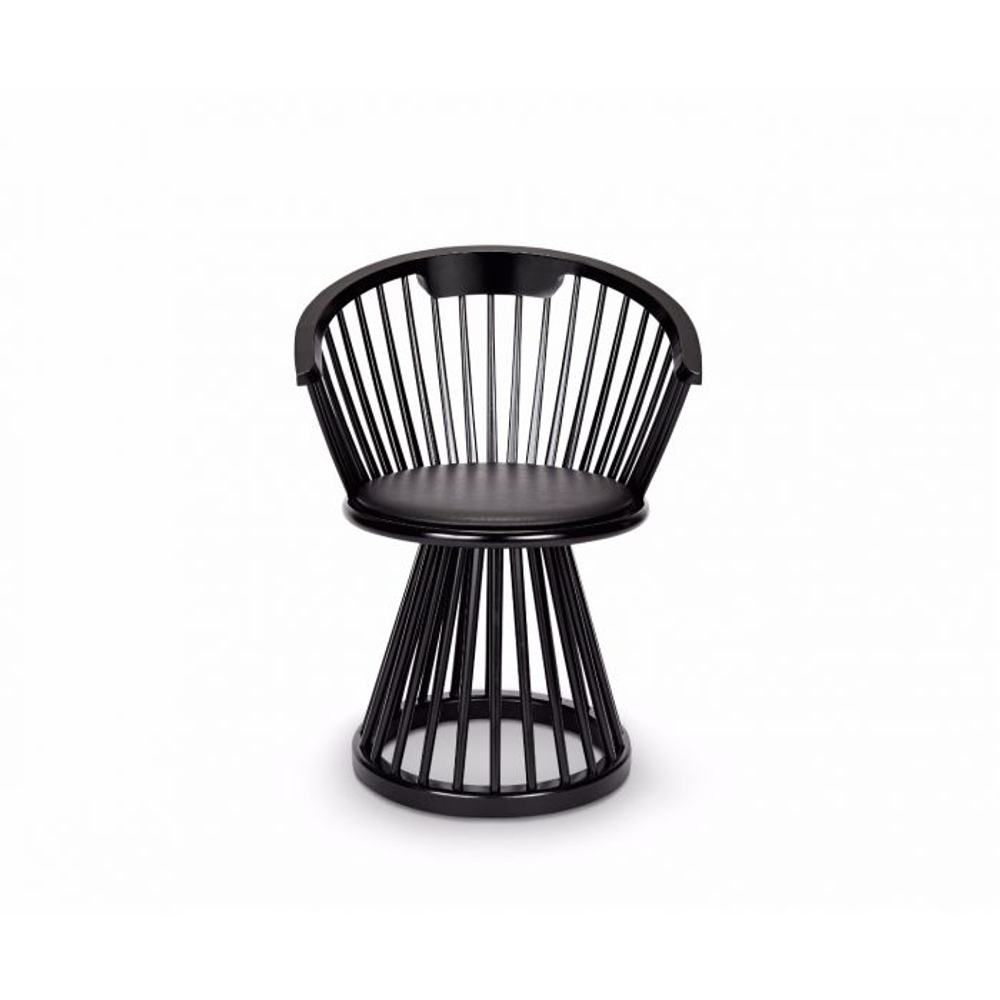 Стул Tom Dixon Fan Black, черный, черный