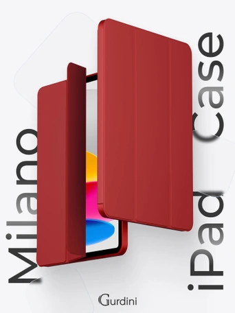 Чехол книжка для iPad 10 (10,9") Gurdini Milano Series Red
