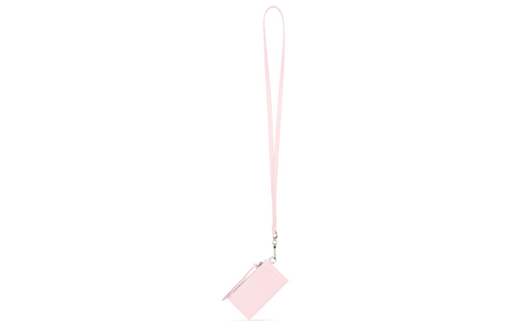 Balenciaga Neo Classic Grained Calfskin Card Holder Women"s Pink