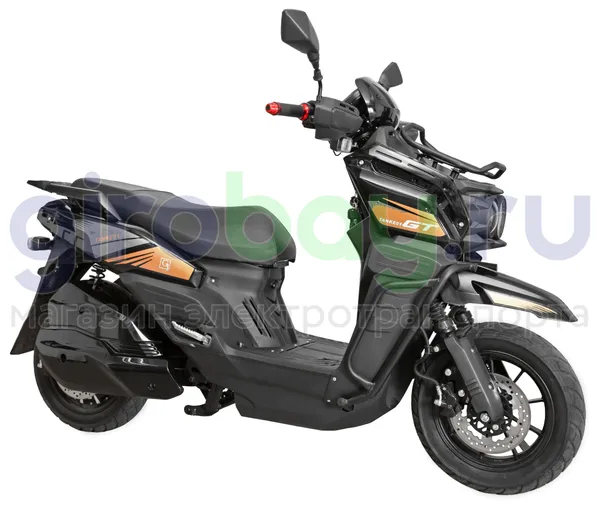 Электроскутер GT Tank 3000W (72V/60Ah) - Чёрный с кофром, обновленная версия фото №7