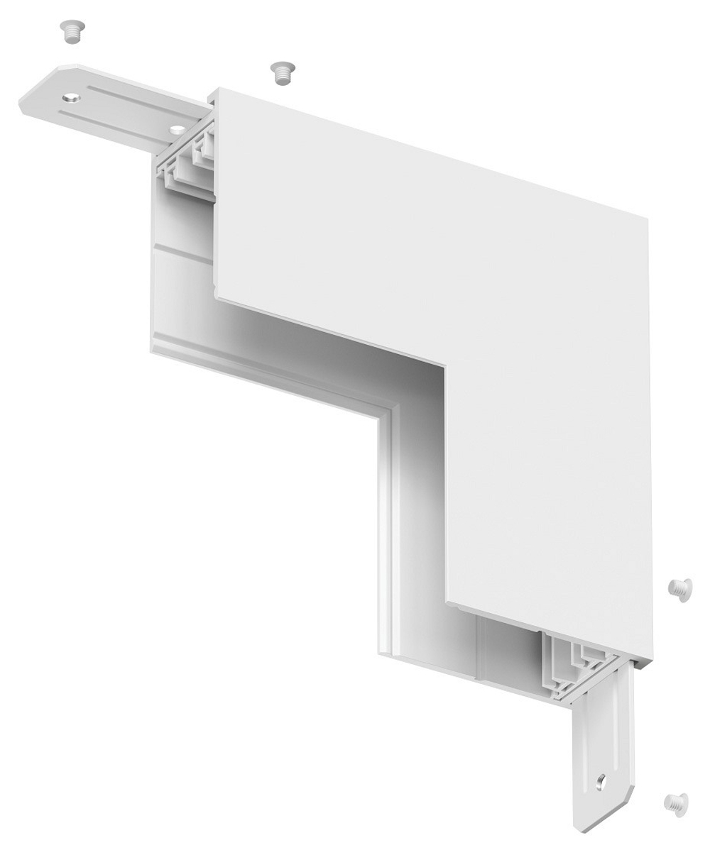Соединитель угловой L-образный для треков Denkirs Smart TR2108-WH