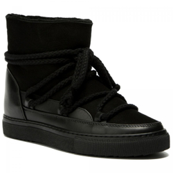 Высокие комбинированные кеды INUIKII Sneaker Classic Black на меху
