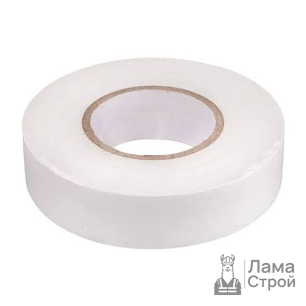 Изолента ПВХ односторонняя 19 мм 20 м, белый