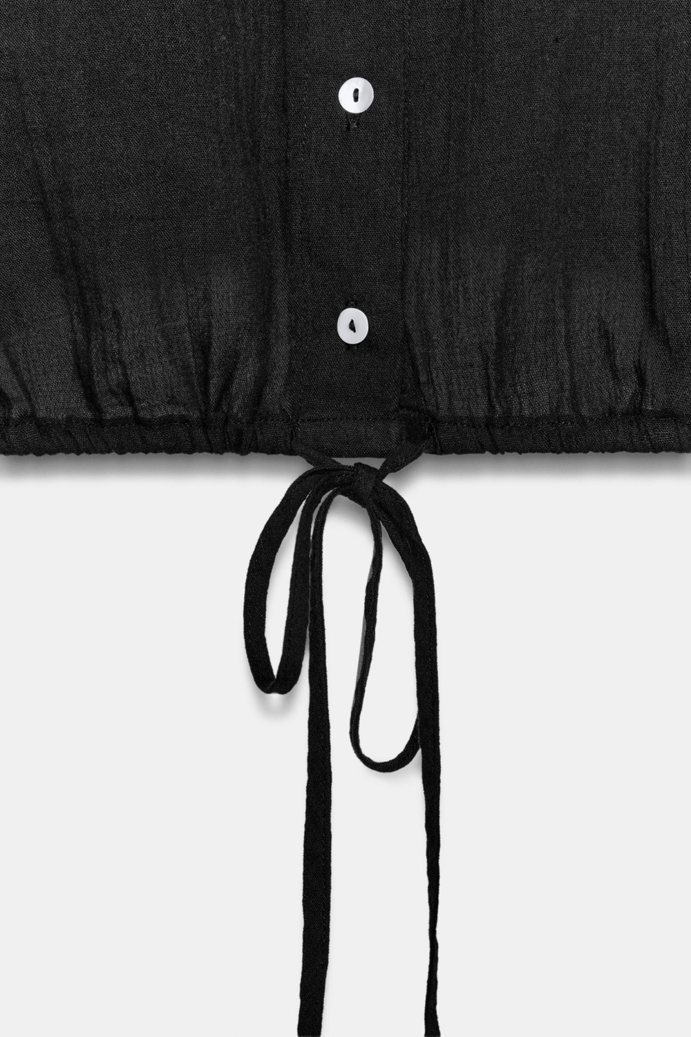 УКОРОЧЕННАЯ ШИФОНОВАЯ РУБАШКА В ГОРОШЕК — ZARA