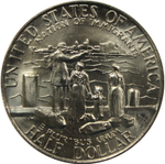 1/2 доллар 1986 (D). США UNC (Нация иммигрантов). Медь с плакировкой
