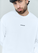 Лонгслив оверсайз с логотипом | white