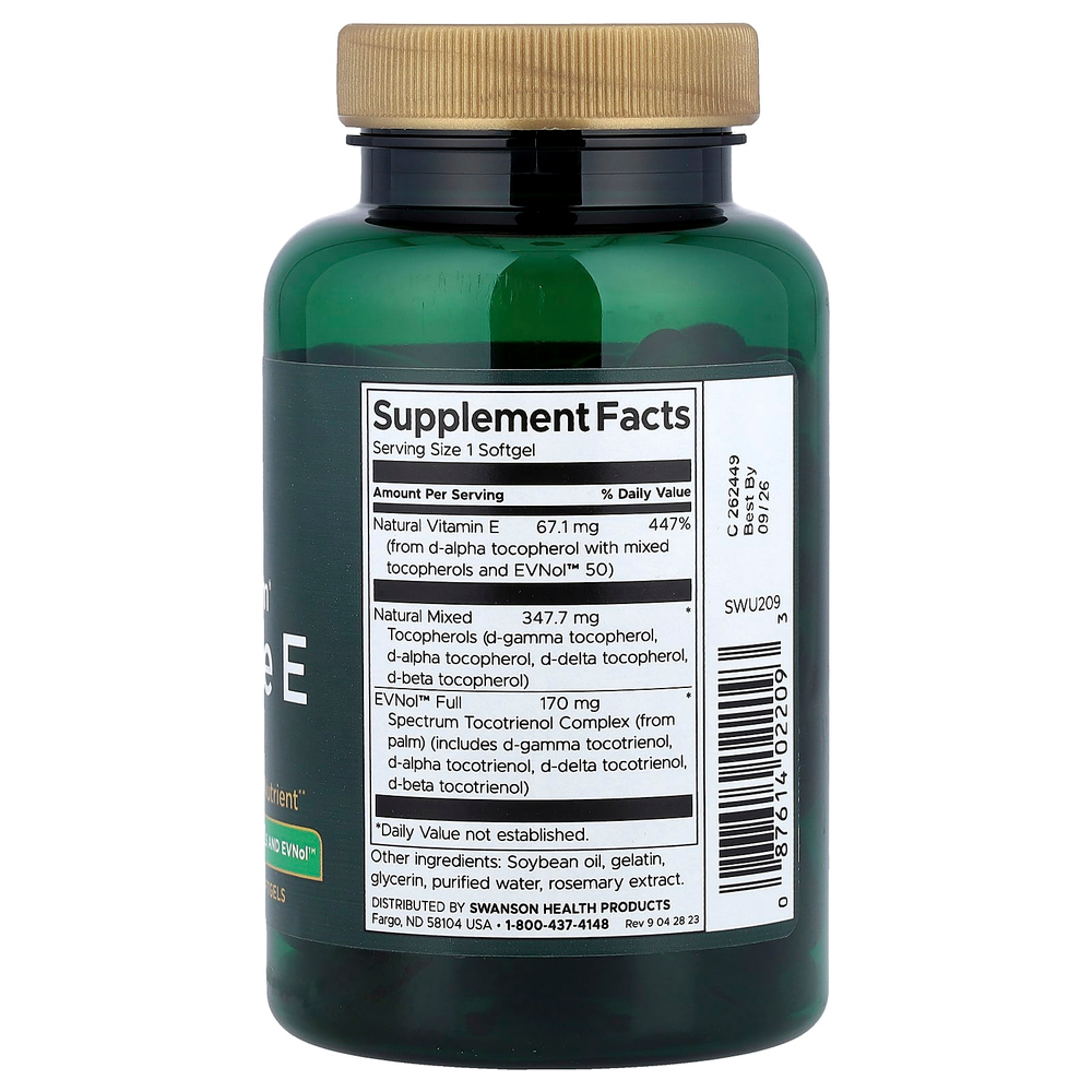 Swanson Vitamins, Full Spectrum® Complete E, 120 капсул