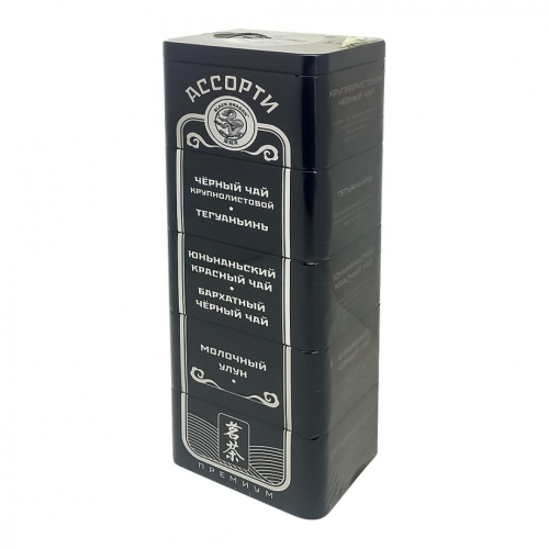 Китайский чай ассорти премиум (Chinese tea) Black Dragon | Блэк Драгон ЖБ 125г