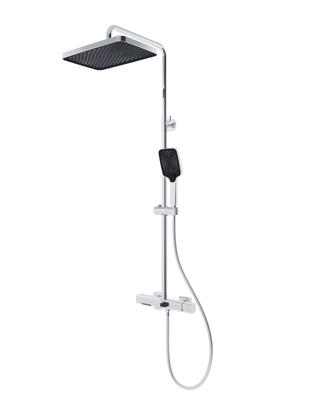 Душевая стойка Vincea Кор (Core) VSFS-4CO1CH с изливом, хром