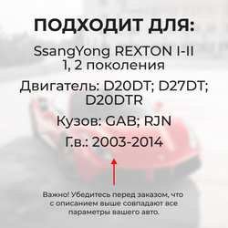 Втулки натяжителя ремня генератора SsangYong REXTON 2003-2014 (Двигатель D20DT, D27DT, D20DTR, D20DTF) (NR2)