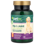 petnc NATURAL CARE, бедер и суставов для ежедневного здоровья, уровень 2, для собак, печень, 60 жевательных таблеток
