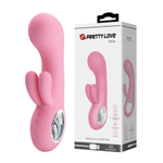 Розовый компактный вибратор-кролик 15,4см Pretty Love Chris Pink BI-014507-1