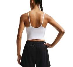 Топ теннисный Nike One Medium Support Padded Adjustable Sports Bra Tank - white/black