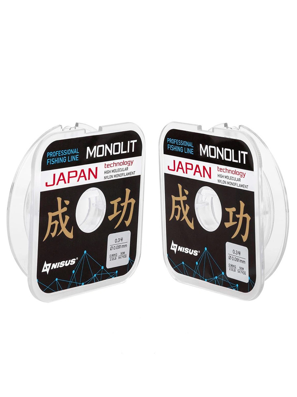 Леска для рыбалки Nisus MONOLIT Nylon Transparent 0,091mm/50m (N-MO-0.091-50)