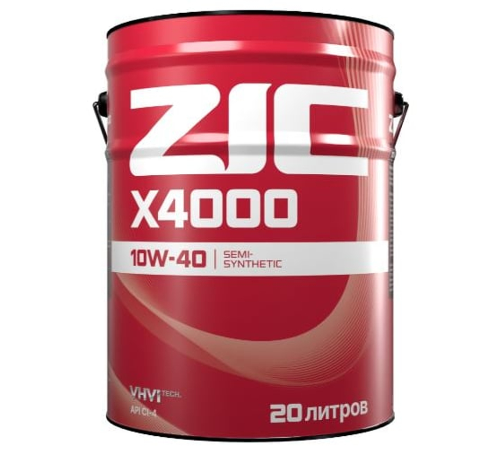 Масло моторное ZIC X4000 10W-40 полусинтетическое 20 л 192767