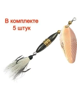 Блесна вертушка Shell 18,0g, лепесток № 4, цвет 03 5 шт