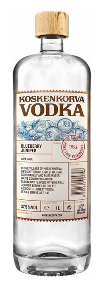 Водка Коскенкорва Черника Можжевельник