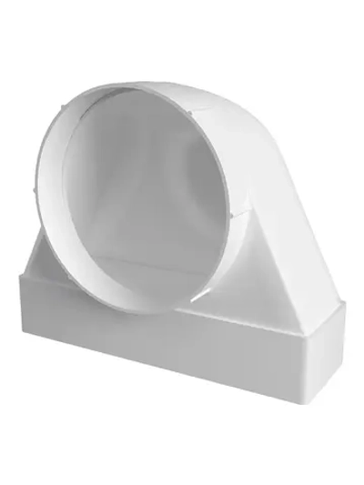 Переходник пластиковый ERA D125 мм 90° 60x204
