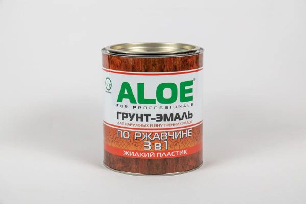Грунт-эмаль "ALOE" по ржавчине 3 в 1 синяя 0.8 кг