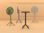 Стол пластиковый барный складной Siesta Contract Sky Folding Bar Table 60, темно-серый