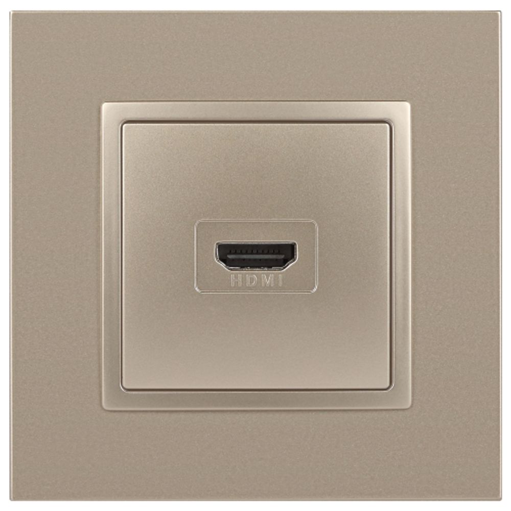 Розетка ЭРА Elegance 14-3114-04 HDMI IP20 шампань | Эра Elegance