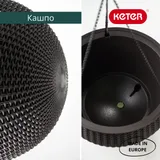 Подвесное кашпо под ротанг (Keter Rattan Hanging) мокко — фото 3