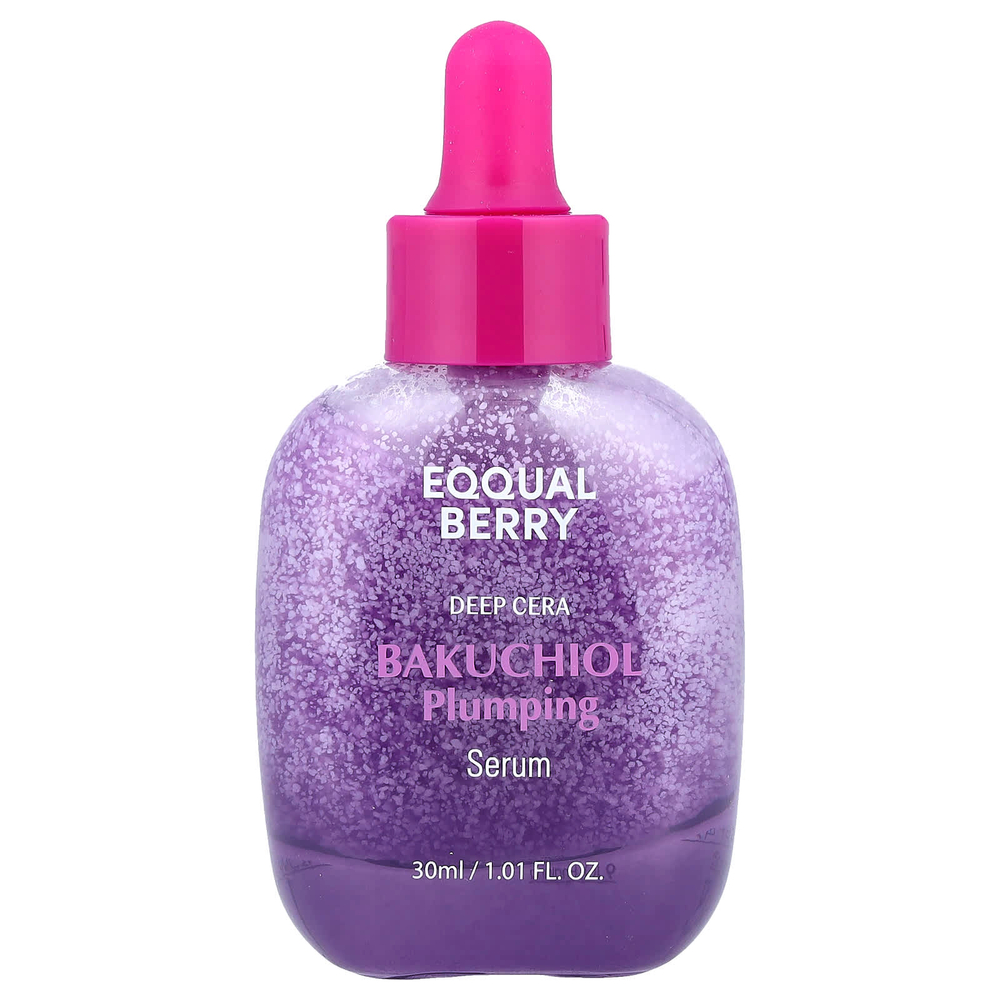 EQQUALBERRY, Deep Cera бакучиол, сыворотка для объема, 30 мл (1,01 жидк. унции)