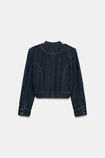 ДЖИНСОВАЯ КУРТКА TRF С ПУГОВИЦАМИ — ZARA