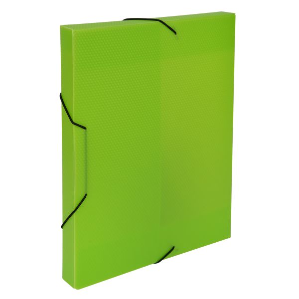Короб архивный пластиковый 30 мм, 1 шт, Prisma neon A4 эффект 3D, лайм, Expert Complete ЕС240400021