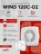 Вентилятор накладной WIND D120 обр.клапан тяг.выкл. ERA